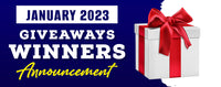 January 2023 Giveaways Winners Announcement